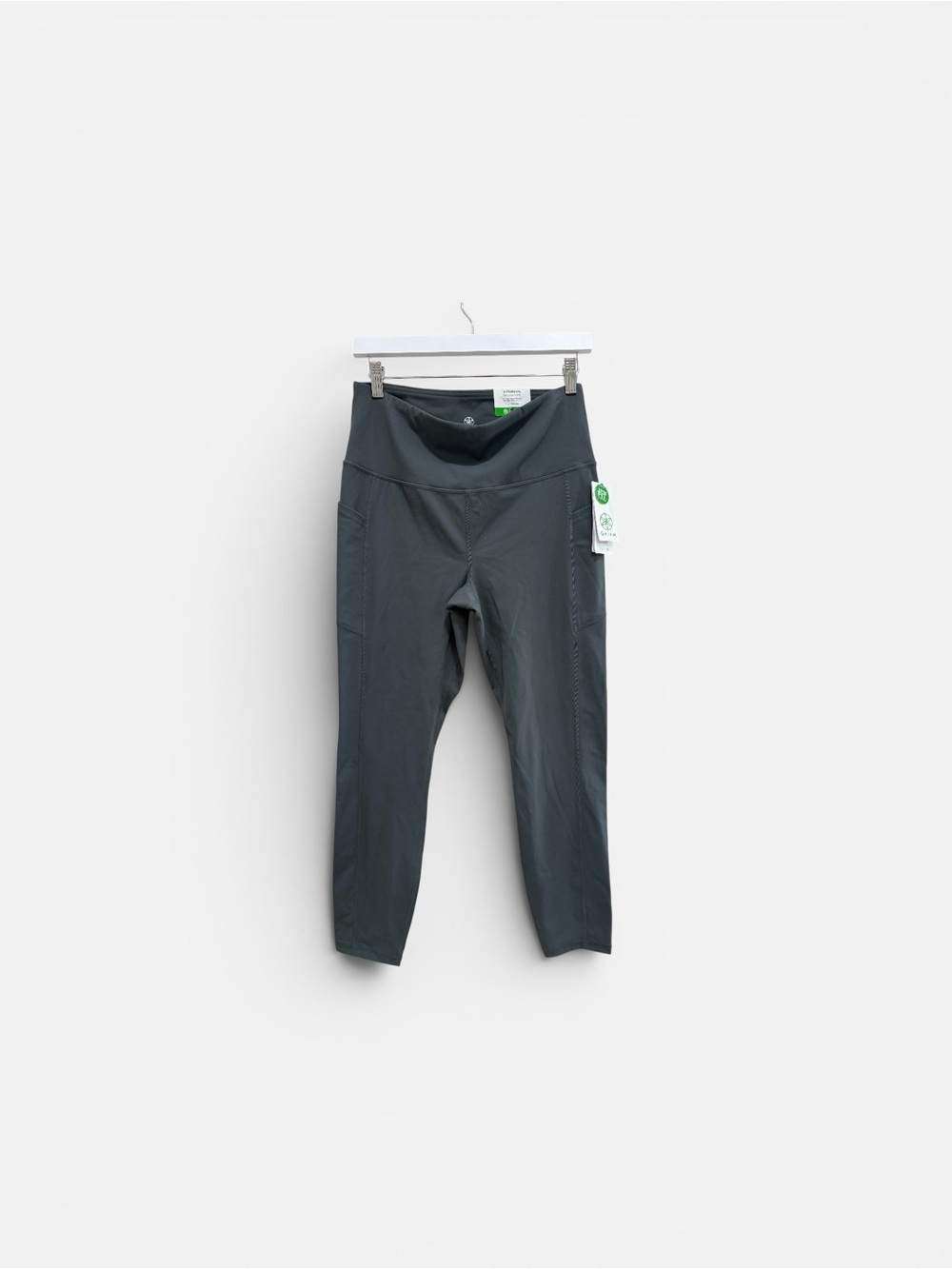 GAIAM Slate Gray Folded Yoga Leggings